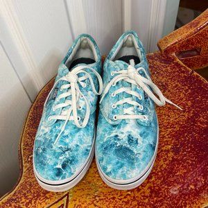 Van's Wave Ocean Blue Shoes Size 9.5